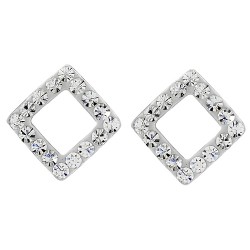 Cut Out Square Stud Earring